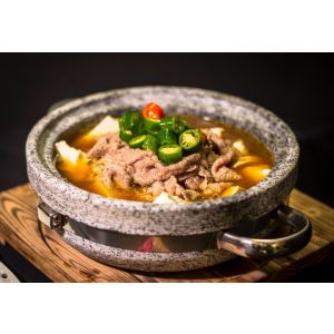 Stone Grilled lamb and Tofu