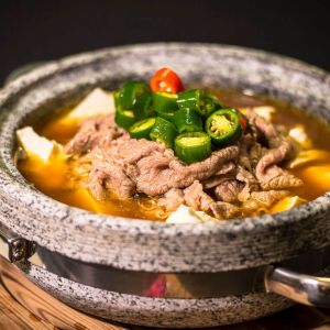 Stone Grilled Beef and Tofu